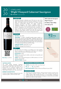Cabernet Sauvignon Wight Vyd 2020 Product Sheet