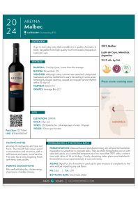 Malbec 2024 Product Sheet