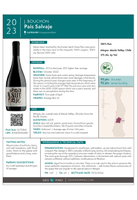 Pais Salvaje 2023 Product Sheet