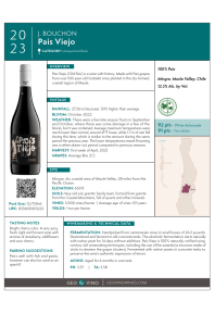 Pais Viejo 2023 Product Sheet