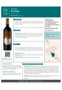 PerVale 2019 Product Sheet