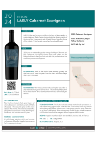 LAELY Cabernet 2024 Product Sheet
