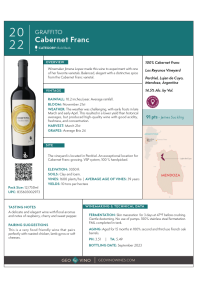 Cabernet Franc 2022 Product Sheet