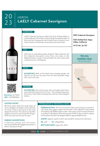 Cabernet Sauvignon 2023 Product Sheet