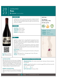 Pais 2023 Product Sheet