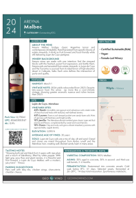 Malbec 2024 Product Sheet