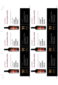 Tinto Red Blend 2022 Shelf Talker