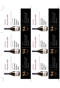 Pinot Noir 2021 Shelf Talker