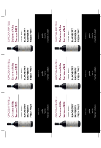 Dolcetto d'Alba Sarrocco 2023 Shelf Talker