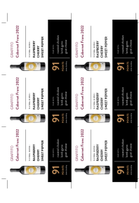Cabernet Franc 2022 Shelf Talker