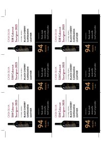 S38 Cabernet Sauvignon 2023 Shelf Talker