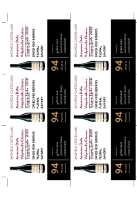 Amarone Della Valpolicella Classico 'Cinque Stelle' 2020 Shelf Talker