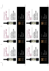Toscana IGT 'Seta' 2022 Shelf Talker