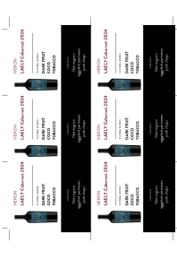 LAELY Cabernet 2024 Shelf Talker