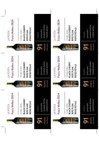 Fazzio Malbec 2024 Shelf Talker