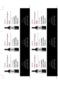 Cabernet Sauvignon 2024 Shelf Talker