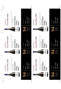 Côte D’Mar 2022 Shelf Talker