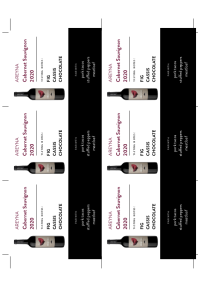 Cabernet Sauvignon 2020 Shelf Talker