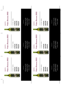 Pedro Ximenez 2022 Shelf Talker