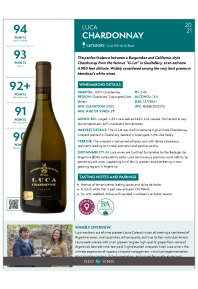 Chardonnay 2021 Product Sheet