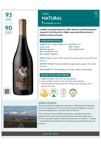 Natural 2021 Product Sheet