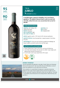 Jubilo 2020 Product Sheet