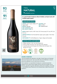 Natural 2018 Product Sheet