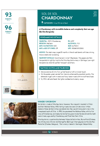 Chardonnay 2020 Product Sheet