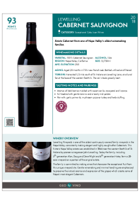 Cabernet Sauvignon 2018 Product Sheet