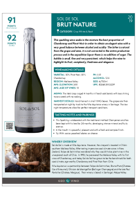 Brut Nature 2019 Product Sheet