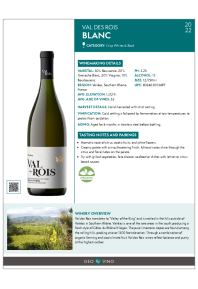 Blanc 2022 Product Sheet